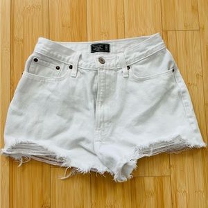 Abercrombie White Demin Short